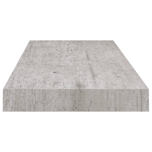 Betongraues schwebendes Wandregal Chan 60x23,5x3,8cm (MDF)