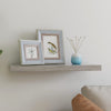 Betongraues schwebendes Wandregal Chan 60x23,5x3,8cm (MDF)