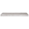 Betongraue schwebende Wandregale Chan 60x23,5x3,8cm (2 Stück MDF)