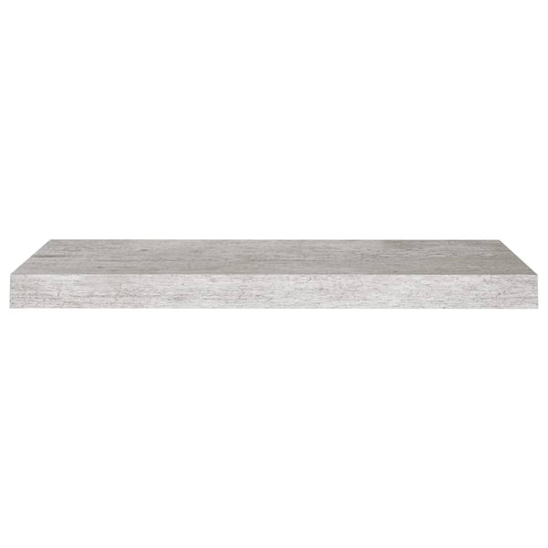 Betongraue schwebende Wandregale Chan 60x23,5x3,8cm (2 Stück MDF)