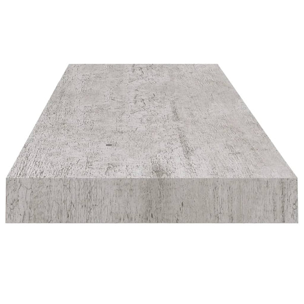 Betongraues schwebendes Wandregal Chan 80x23,5x3,8cm (MDF)
