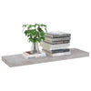 Betongraue schwebende Wandregale Chan 80x23,5x3,8cm (2 Stk. MDF)