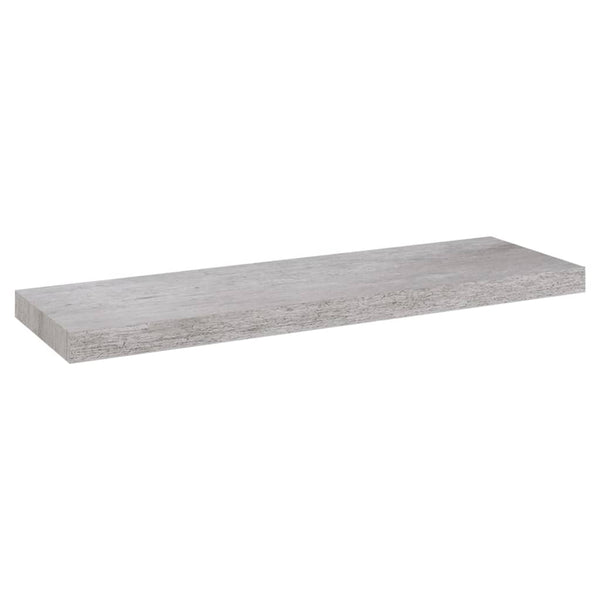 Betongraue schwebende Wandregale Chan 80x23,5x3,8cm (2 Stk. MDF)