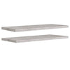 Betongraue schwebende Wandregale Chan 90x23,5x3,8cm (2 Stk. MDF)