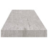 Betongraue schwebende Wandregale Chan 90x23,5x3,8cm (2 Stk. MDF)