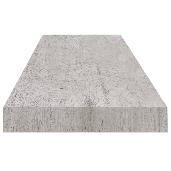 Betongraue schwebende Wandregale Chan 90x23,5x3,8cm (2 Stk. MDF)