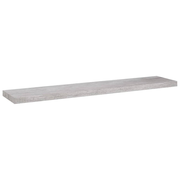 Betongraue schwebende Wandregale Chan 120x23,5x3,8cm (2 St. MDF)