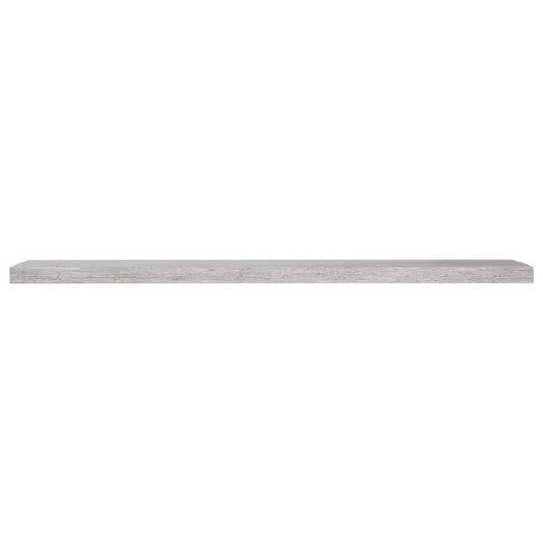 Betongraue schwebende Wandregale Chan 120x23,5x3,8cm (2 St. MDF)