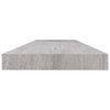 Betongraue schwebende Wandregale Chan 120x23,5x3,8cm (2 St. MDF)