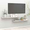 Betongraue schwebende Wandregale Chan 120x23,5x3,8cm (2 St. MDF)