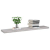 Betongraue schwebende Wandregale Chan 120x23,5x3,8cm (4 Stück MDF)