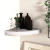 Betongraues Wand-Eckregal Gopsa 25x25x3,8cm (MDF)