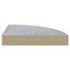 Betongraue Wand-Eckregale Gopsa 25x25x3,8cm (2 Stück MDF)
