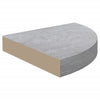 Betongraue Wand-Eckregale Gopsa 35x35x3,8cm (2 Stück MDF)