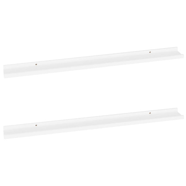 Wandregale Depe weiß 100x9x3cm (2 St.)