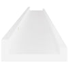 Depe Wandregale 100x9x3cm (4 Stk.), weiß