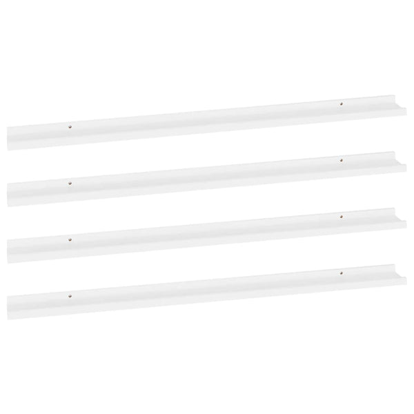 Depe Wandregale, weiß, 115x9x3cm (4 Stück)