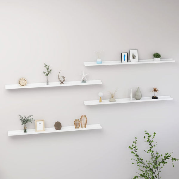 Depe Wandregale, weiß, 115x9x3cm (4 Stück)
