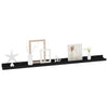 Schwarze Wandregale Depe 100x9x3cm (2 Stk.)