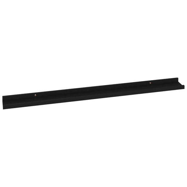 Schwarze Wandregale Depe 100x9x3cm (2 Stk.)