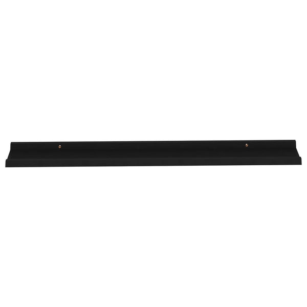 Schwarze Wandregale Depe 100x9x3cm (2 Stk.)