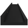 Schwarze Wandregale Depe 100x9x3cm (2 Stk.)