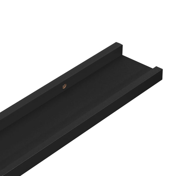 Schwarze Wandregale Depe 100x9x3cm (2 Stk.)