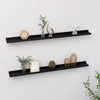Schwarze Wandregale Depe 100x9x3cm (2 Stk.)