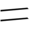Schwarze Wandregale Depe 115x9x3cm (2 St.)
