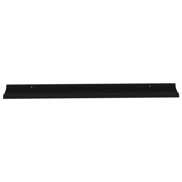 Schwarze Wandregale Depe 115x9x3cm (2 St.)