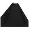 Schwarze Wandregale Depe 115x9x3cm (2 St.)