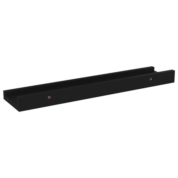 Schwarze Wandregale Depe 40x9x3cm (4 Stk.)