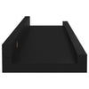 Schwarze Wandregale Depe 40x9x3cm (4 Stk.)