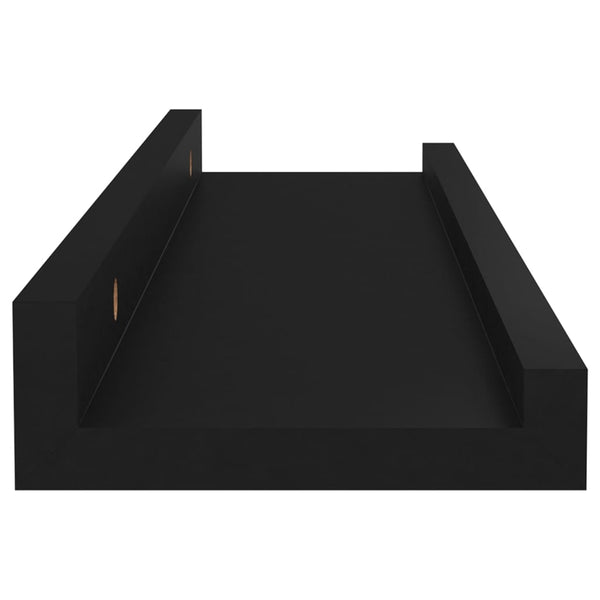 Schwarze Wandregale Depe 40x9x3cm (4 Stk.)
