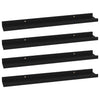 Schwarze Wandregale Depe 60x9x3cm (4 Stk.)