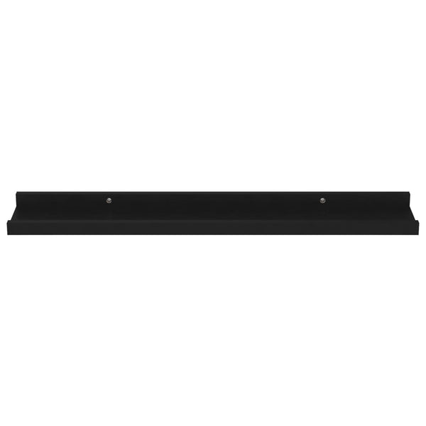 Schwarze Wandregale Depe 60x9x3cm (4 Stk.)