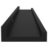 Schwarze Wandregale Depe 60x9x3cm (4 Stk.)