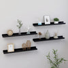 Schwarze Wandregale Depe 60x9x3cm (4 Stk.)