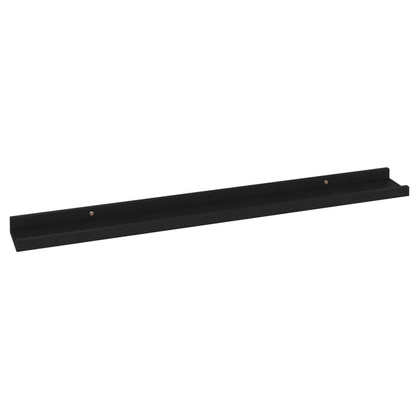Wandregal Depe Schwarz 80x9x3cm (4 Stück)