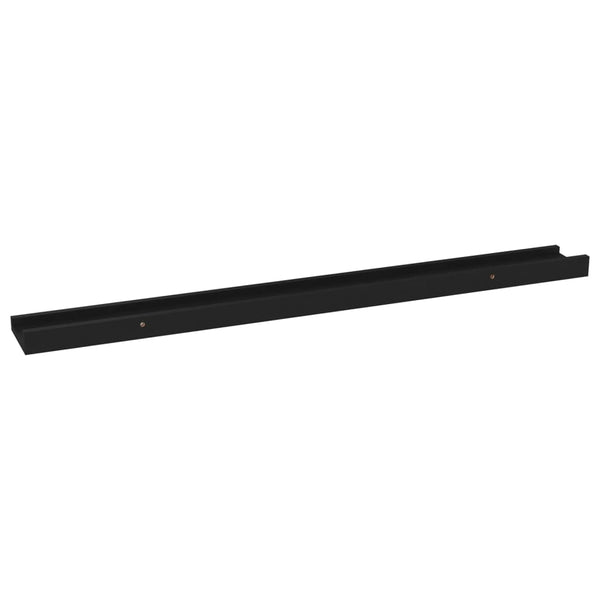Wandregal Depe Schwarz 80x9x3cm (4 Stück)