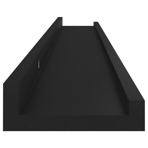 Wandregal Depe Schwarz 80x9x3cm (4 Stück)