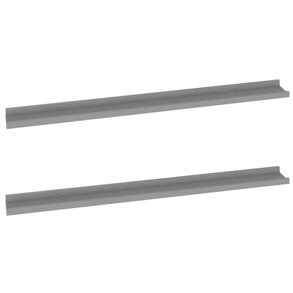Graue Wandregale Depe 100x9x3cm (2 St.)