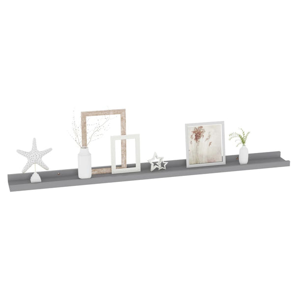 Graue Wandregale Depe 100x9x3cm (2 St.)