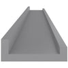 Graue Wandregale Depe 100x9x3cm (2 St.)
