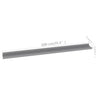 Graue Wandregale Depe 100x9x3cm (2 St.)