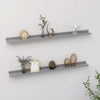 Graue Wandregale Depe 100x9x3cm (2 St.)