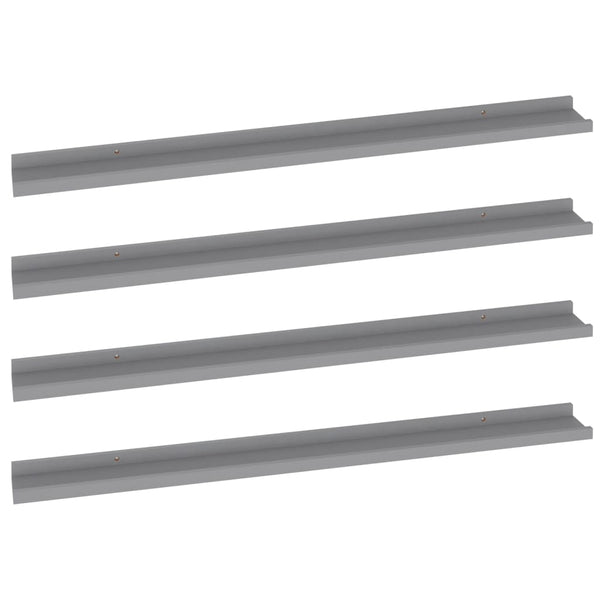 Graues Wandregal Depe 100x9x3cm (4 Stk.)