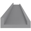 Graues Wandregal Depe 100x9x3cm (4 Stk.)