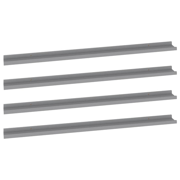 Graues Wandregal Depe 115x9x3cm (4 Stk.)