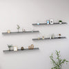 Graues Wandregal Depe 115x9x3cm (4 Stk.)